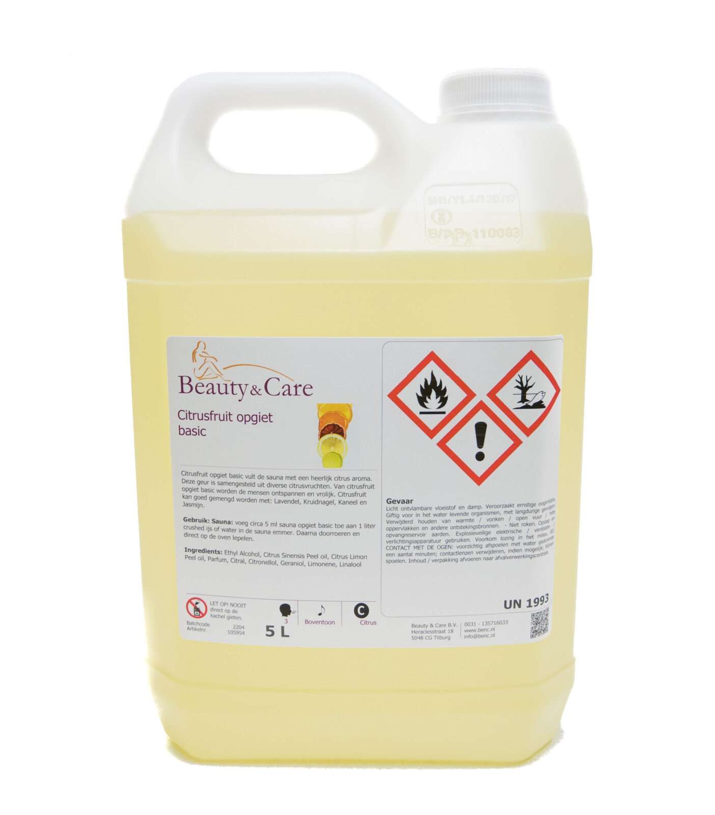 Citrusfruit sauna aroma basic – 5 L
