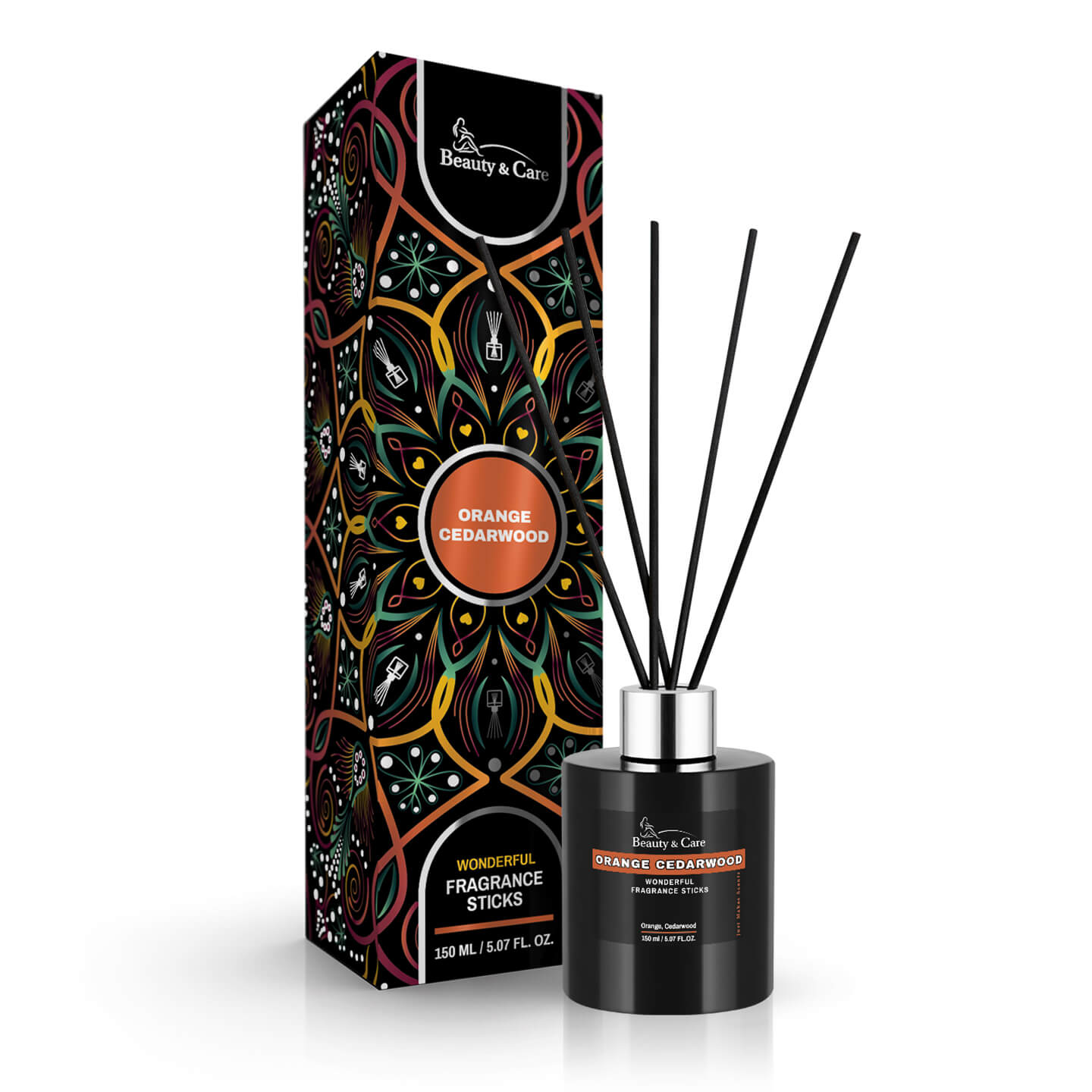 Orange Cedarwood fragrance sticks – 150 ml