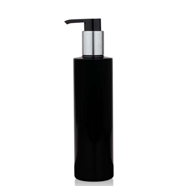 Black bottle 250 ml with pump