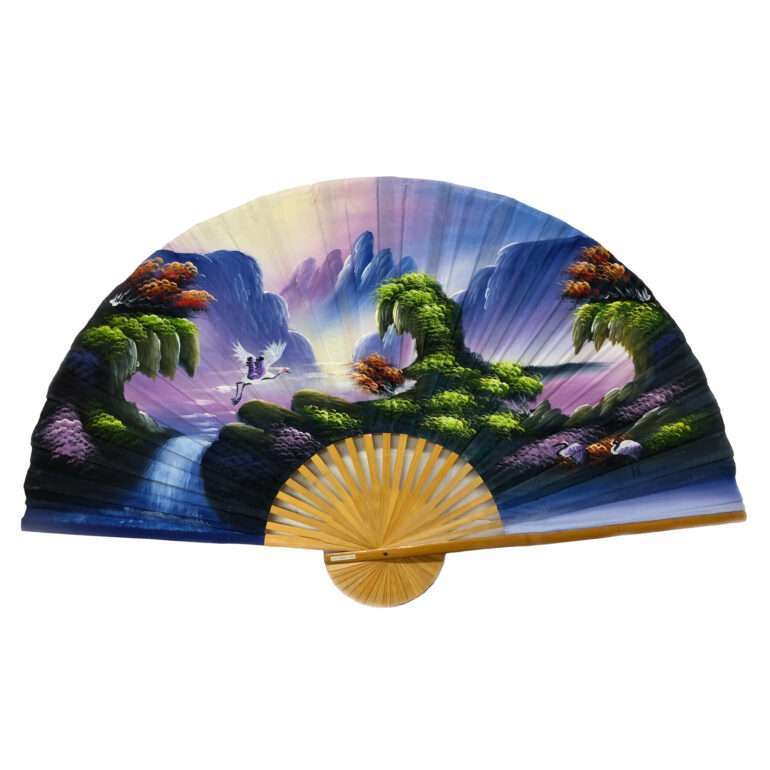 Chinesischer Fächer Pastelllila 150 cm