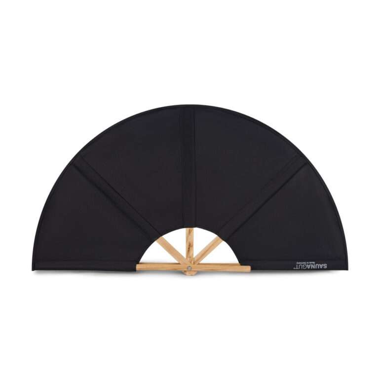 Saunagut Fächer schwarz 100 cm