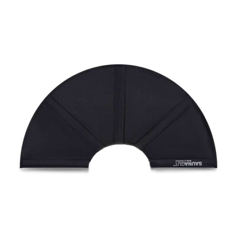 Fahnentuch schwarz 74 cm Fächer - ohne Gestell