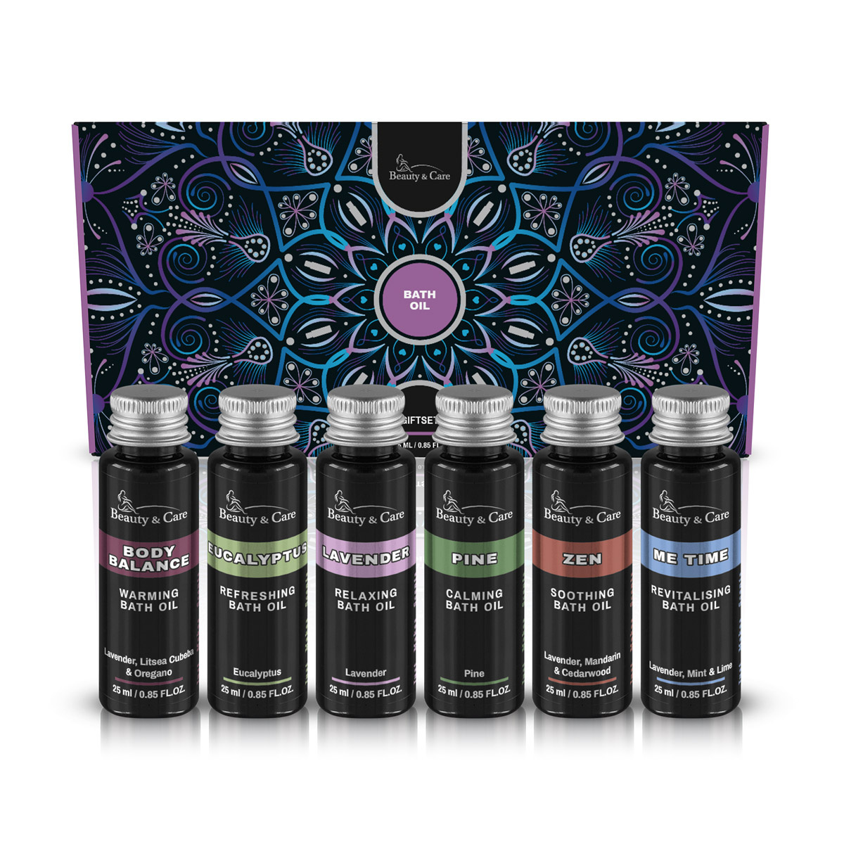Gift package bath oil 6 x 25 ml bath oil