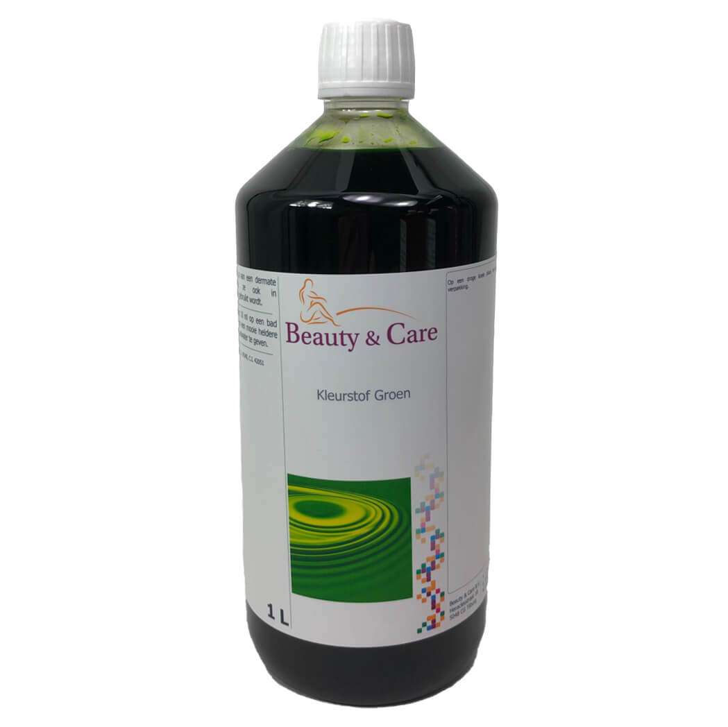 Grüne Farbstoffflasche 1 Liter