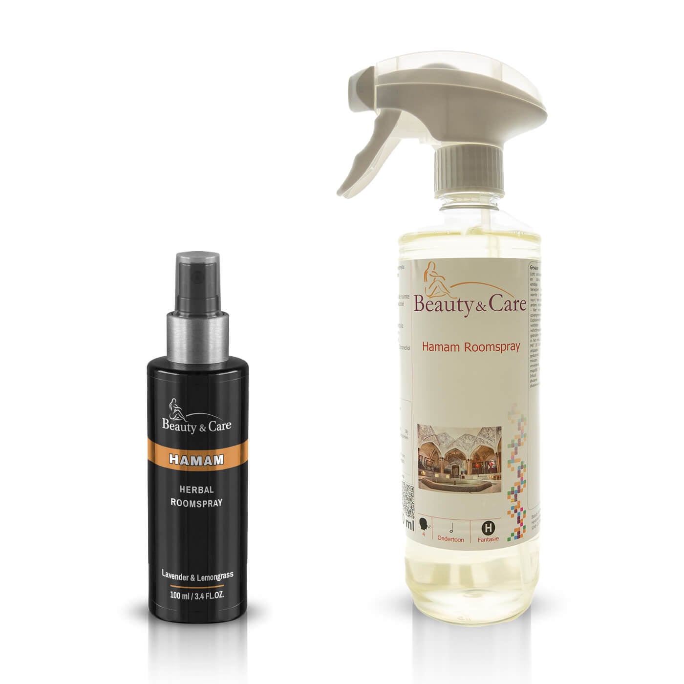 Hamam roomspray 100 ml en 500 ml spuitfles