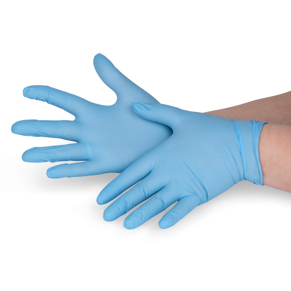 Beauty & Care Handschoen zacht nitril blauw poedervrij 100 stuks