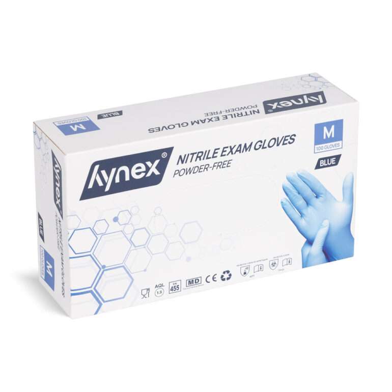 Glove soft nitrile blue powder-free 100 pieces - Afbeelding 3