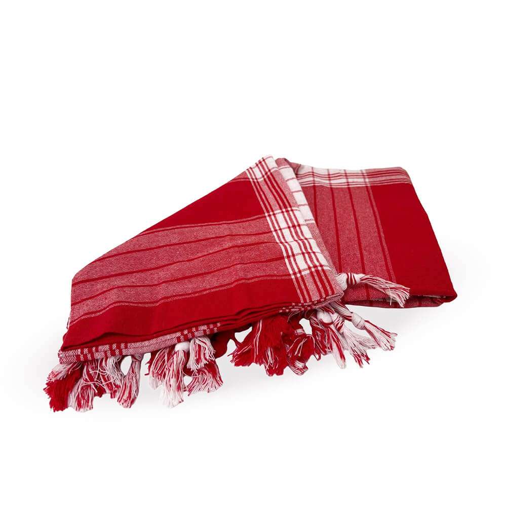 Pestemal rot kariert 170 x 80 cm